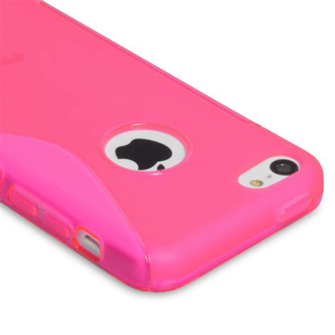 Caseflex Iphone 5c Silicone Gel S Line Case Hot Pink