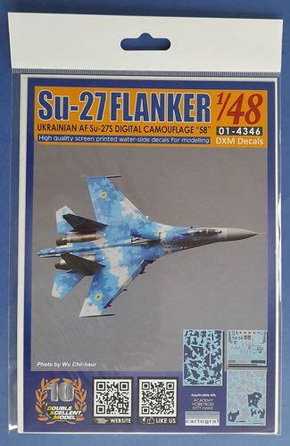 Su 27b Flanker Ukrainian Af Digital Camo 58 Dxm Decal