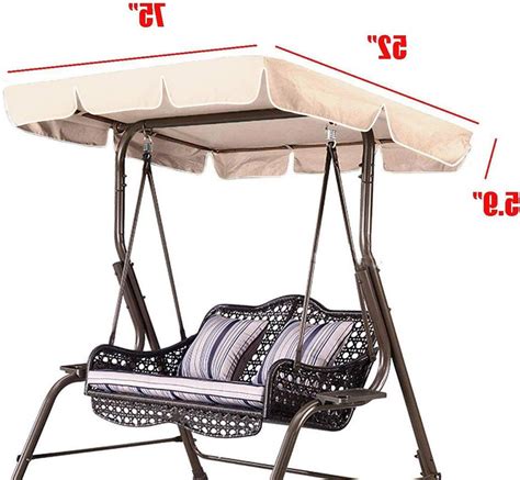 Canopy For Swing Replacement Canopy For Living Accents 3 Person Swing