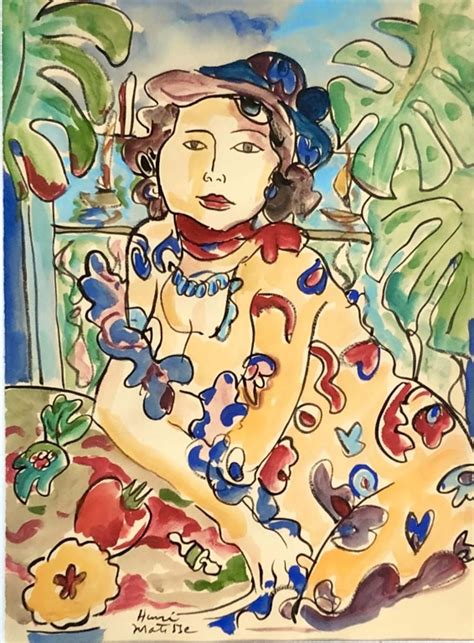 Henri Matisse Figurative Watercolor Henri Matisse Matisse Art Oil Painting Abstract Figure