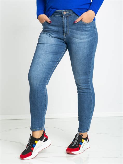 Niebieskie Jeansy Plus Size Mayah Spodnie Plus Size Sklep Ebutikpl