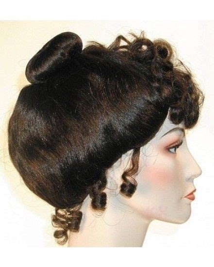 1890s 19th Gibson Girl Costume Wig Upsweep Victorian Gibson Cinderella