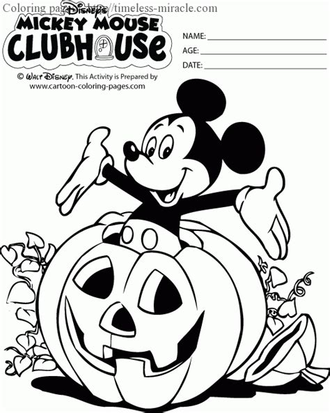 Mickey mouse halloween coloring pages Photo - 4 - timeless-miracle.com