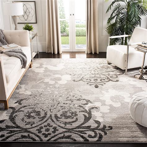 Safavieh Adirondack Collection Area Rug 8 X 10 Silver And Ivory