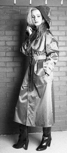 Vintage Rubberised Satin Mac Rubber Raincoats Rainwear Girl Rain Wear