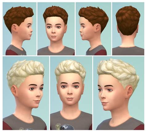 10 Best Sims 4 Hair Child Maxis Match Images On Pinterest