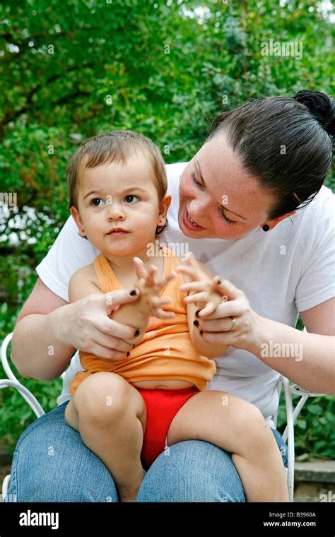 Baby And Mother Stock Photo Alamy