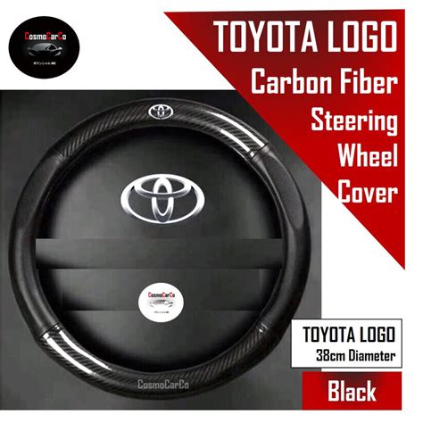 🔥2 3 Day Deliver🔥toyota Steering Wheel Cover Carbon Fiber Leather For