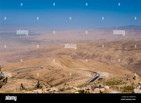 Holy Land View From The Mount Nebo The Place Where Moses Was Granted