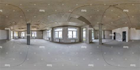 360° View of Empty room without repair. full seamless ...