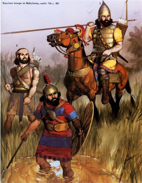Assyrian Troops In Babylon Early S Vii Ac Bc Vii Ancient Mesopotamia
