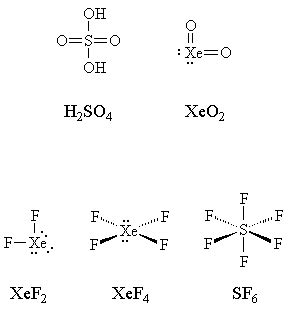 Lewis Dot Xef2.