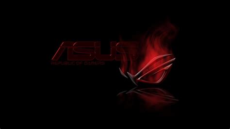 Red And Black Asus Rog Republic Of Gamers Wallpaper Id 1240