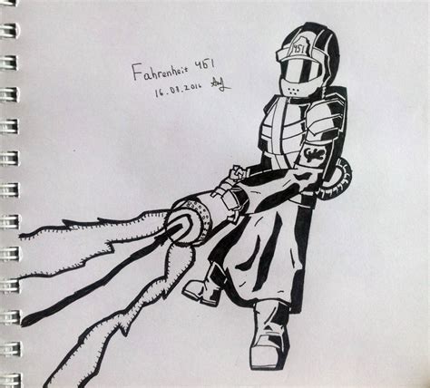 Fahrenheit 451 Fanart Fireman By Amgneth On Deviantart