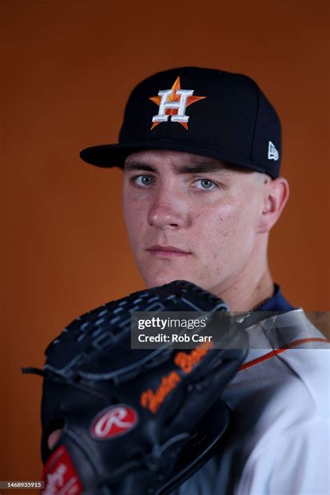 Hunter Brown Of The Houston Astros Poses For A Portrait During Photo