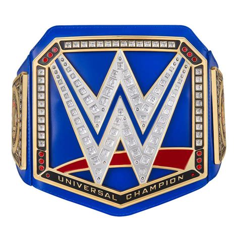 Official Wwe Authentic Universal Championship Blue Toy Title Belt Ebay