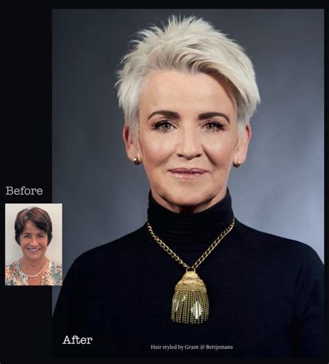 The top layer of hair is swept back to perfection. Before and After … | Bettjemans Hairdressers Auckland ...