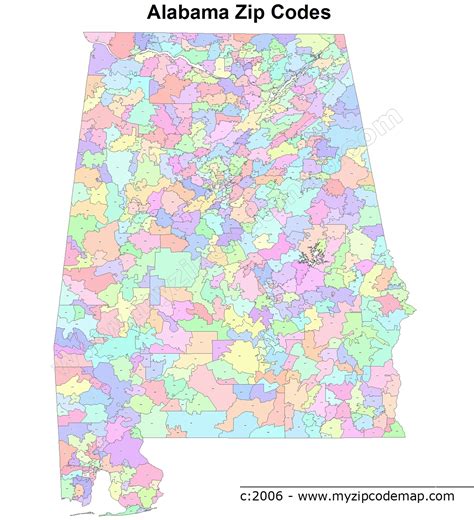 Alabama Zip Code Maps Free Alabama Zip Code Maps
