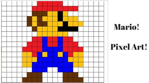 Mario perler be parade art pixel art mario bead sprite 8 | etsy. How to Draw Pixel Art Mario! - YouTube