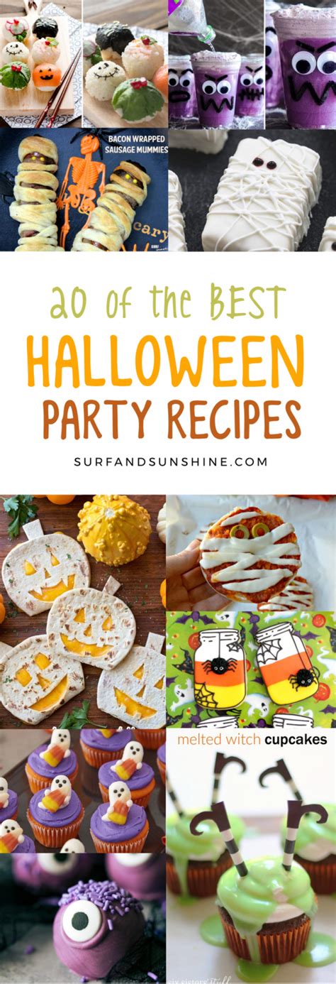 20 Of The Best Recipes For Your Halloween Party Surf And Sunshine