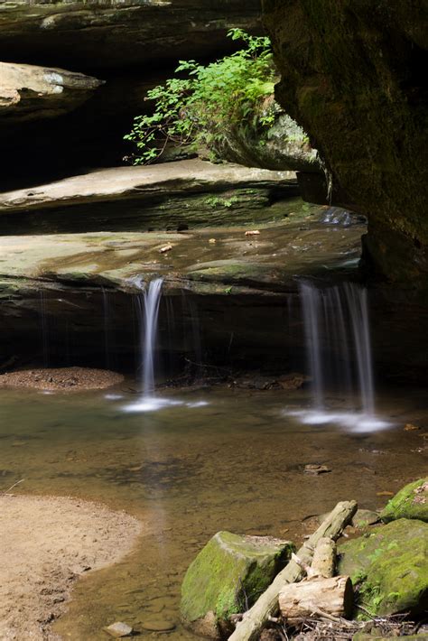 Old Mans Cave Falls Hocking Hills Ohio John Davis Flickr