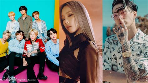 March Singers Brand Reputation Ranking Announced Bts Tops The List