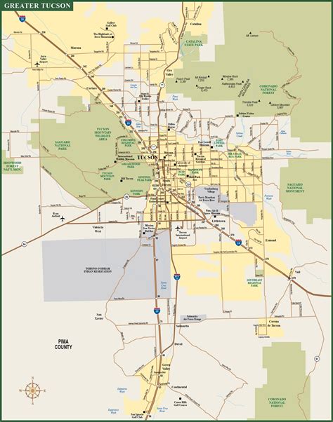 Tucson Metro Map Toursmaps Com