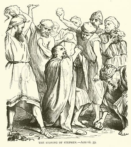 The Stoning Of Stephen Acts Vii 59 Stock Image Look And Learn