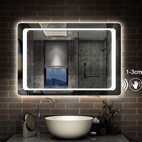 Xinyang 700x500 Bathroom Wall Mirror With Led Lightswith Demister Padir Motion Sensorip44