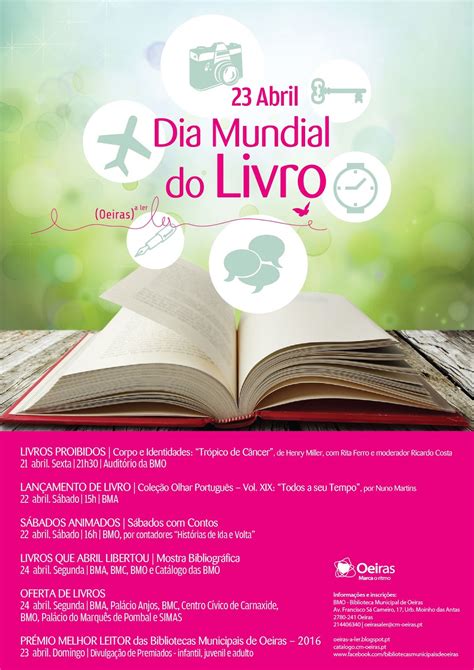 Oeiras A Ler Dia Mundial Do Livro Nas Bibliotecas Municipais De Oeiras