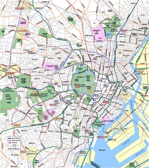 Reiseplaner mit den besten aktivitäten und erstklassig bewerteten touren. Tokio, Japan Karte - Karte von Tokyo, Japan (Kantō - Japan)