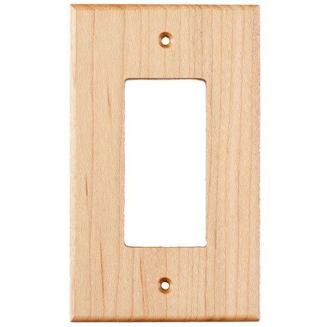 Maple Wood Wall Plate 1 Gang Gfci Outlet Cover Virgin Timber Lumber
