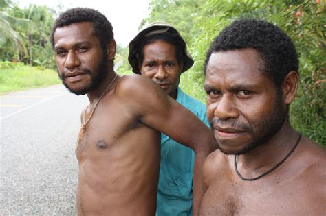 A Group Of Young Men In Northern Madang Province Papua New Guinea Is