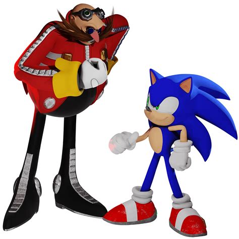 Sonic And Eggman Made In Blender Rsonicthehedgehog