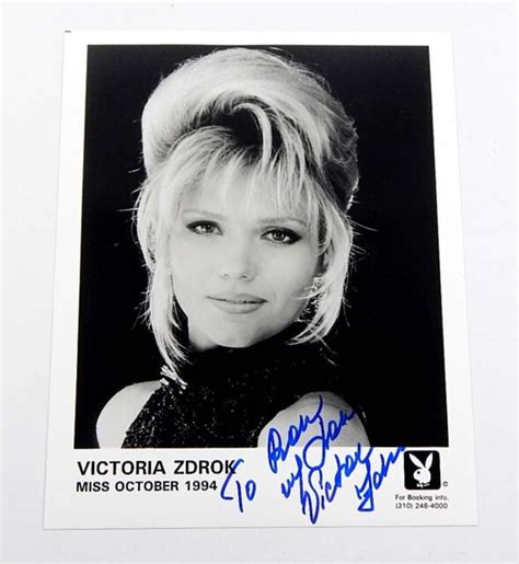 Victoria Zdrok Signed 8x10 Photo Autograph Auto 1994 Playboy Playmate