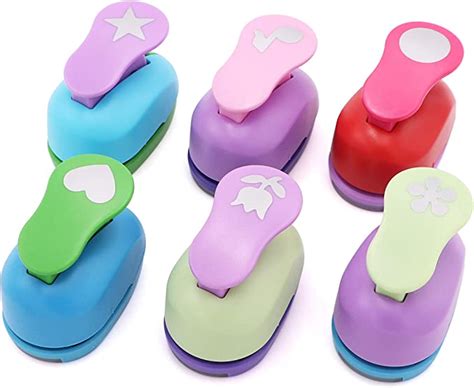 6 Types Craft Hole Punch 1 Inch Paper Puncher Handmade Hole