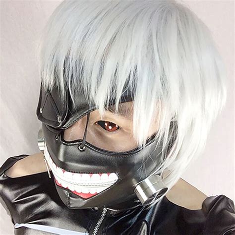 Tokyo Ghoul Season 2 Ken Kaneki Cosplay Mask Steampunk Pu Leather Mask