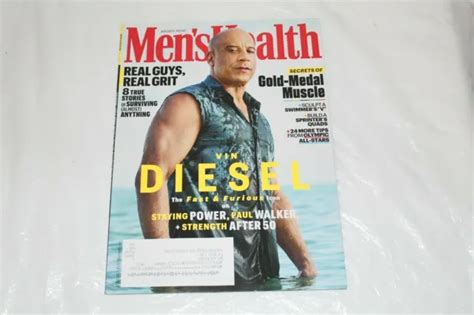 Mens Health Magazine July August 2021 Vin Diesel Paul Walker Gold Medal Muscle 6 95 Picclick