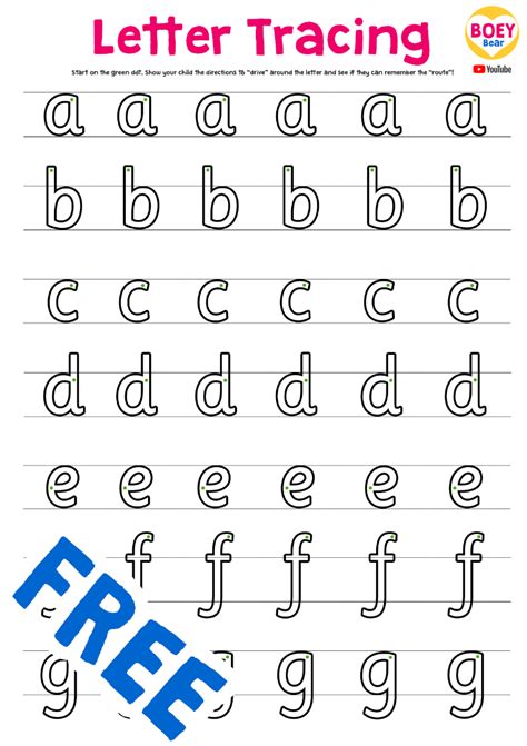 🐻 Abc Printables Free Letter Formation And Pencil Control For Fine