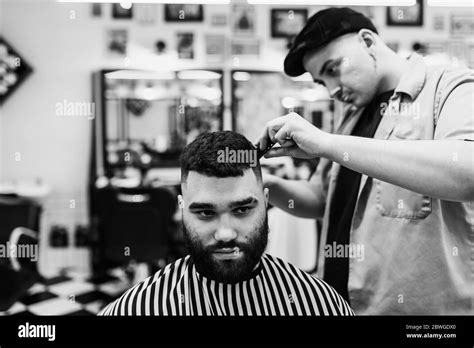 Classic Haircut In A Barbershop Curve Hair Styling And Hair Health