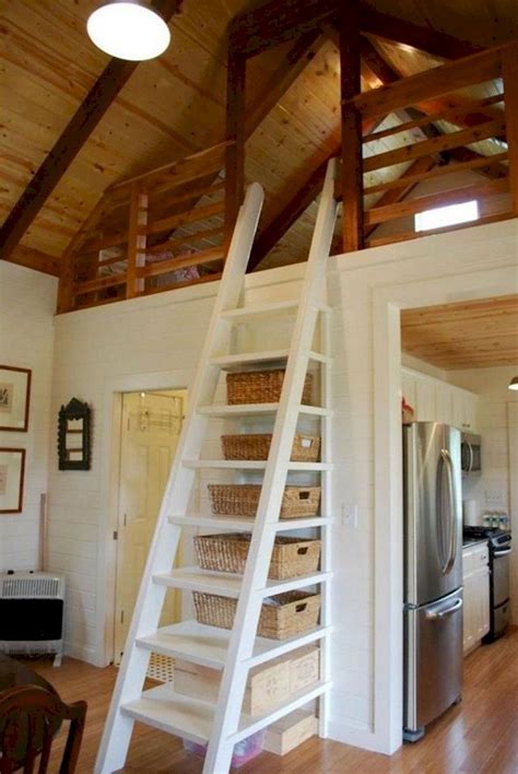 Adorable 80 Amazing Loft Stair For Tiny House Ideas
