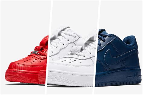 Nike Air Force 1 Low Lv8 Gs Red White Blue Independence Day Snea