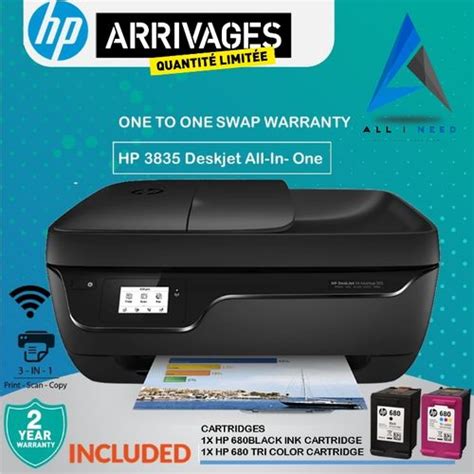 The full solution software includes everything you need to install and use your hp printer. Hp imprimante Couleur tout-en-un DeskJet Ink Advantage 3835 WI-FI / FAX / SCAN / COPIE / PRINT ...