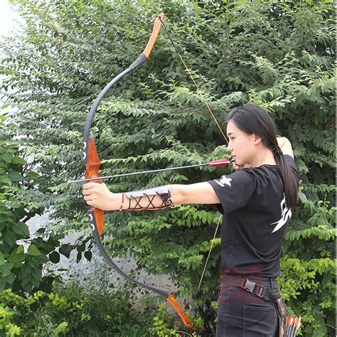 15 35 Lbs Recurve Bow Wooden American Archery Hunting Bow Takedown