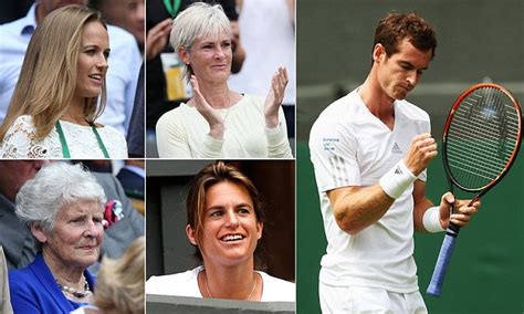 Andy Murrays Mother Judy Plays Tennis With Wimbledon Fans Daily Mail