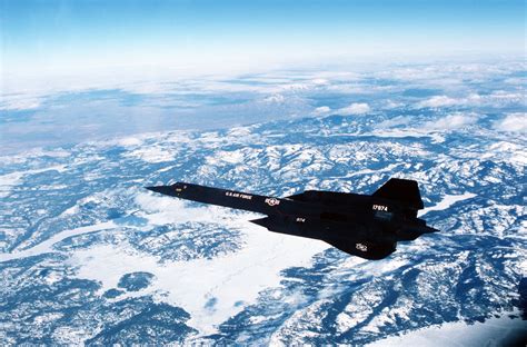 One United States Air Force Sr 71 Blackbird Reconnaissance Jet