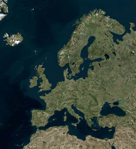 16k Europe Satellite Map Compiled From Bing Maps By Skud14 On Deviantart