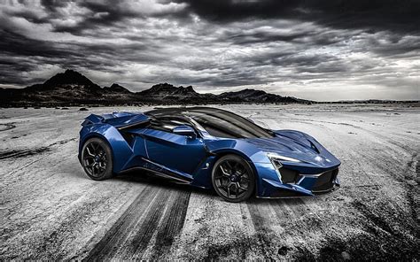 W Motors Lykan Hypersport Hypercar Blue Sports Coupe Blue Lykan Hd