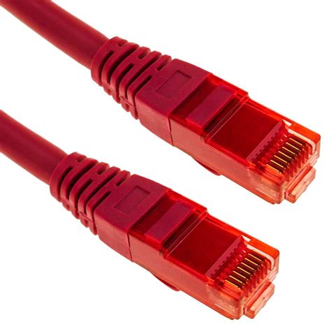 Cable De Red Ethernet LAN RJ45 UTP 24 AWG Ultra Flexible Cat 6A Rojo 1