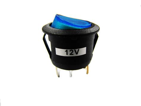 Rocker thumb switch wiring combo. Pack of 5 12 Volt Round 3 Prong Blue LED Rocker Switch SPST Toggle Switch 12V | eBay